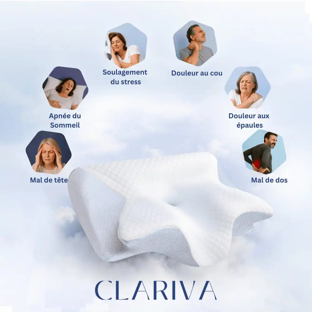 L'oreiller DormiZen™ - Soulagement Cervical