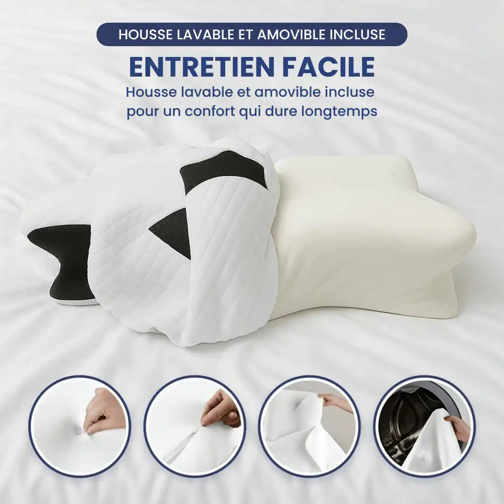 L'oreiller DormiZen™ - Soulagement Cervical